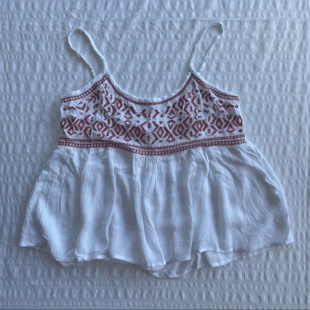 White and Pink Tank, size small